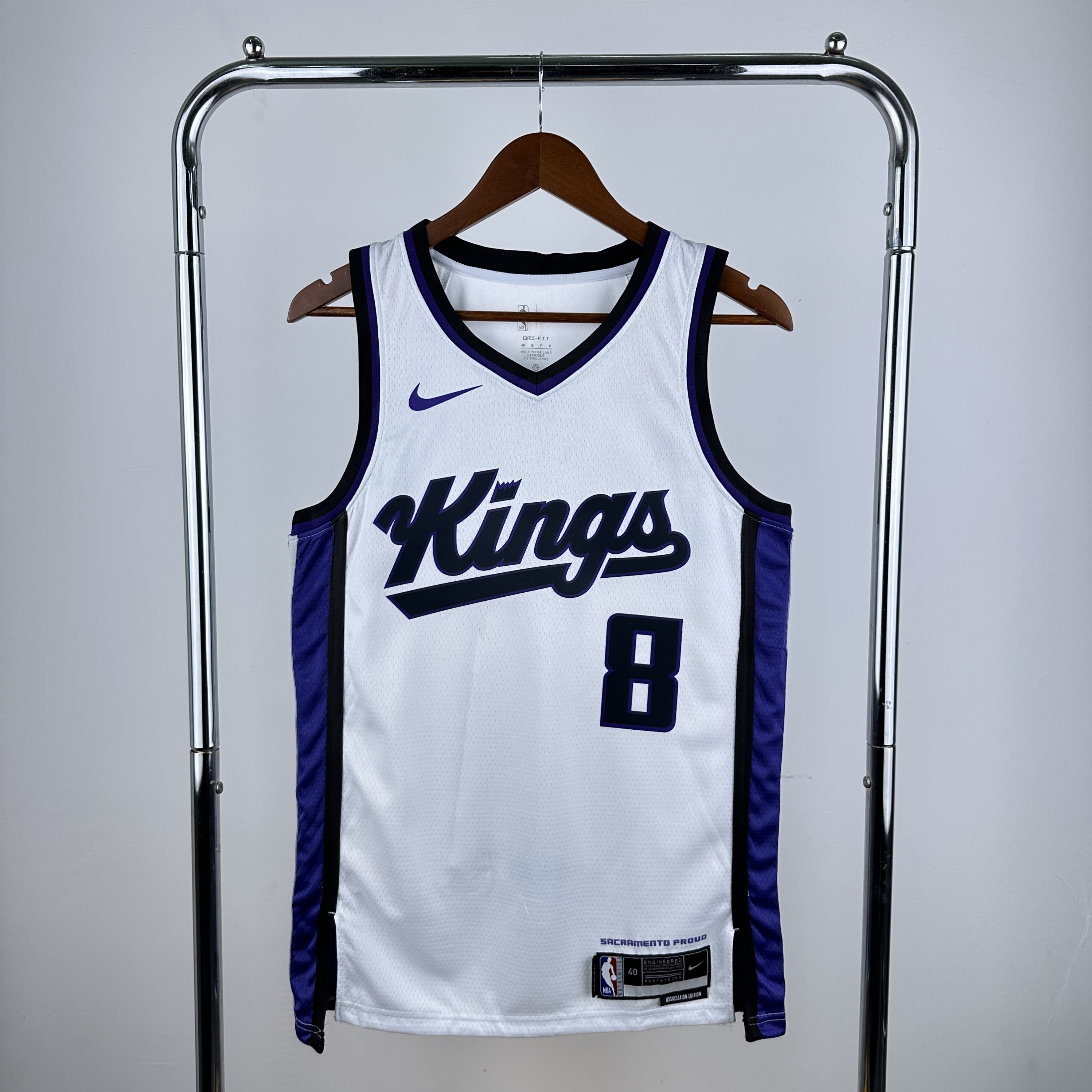 Men Sacramento Kings #8 Lavine White Season Nike 2025 NBA Jersey